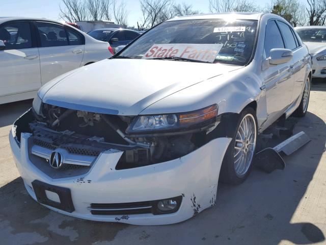 19UUA66237A018783 - 2007 ACURA TL WHITE photo 2