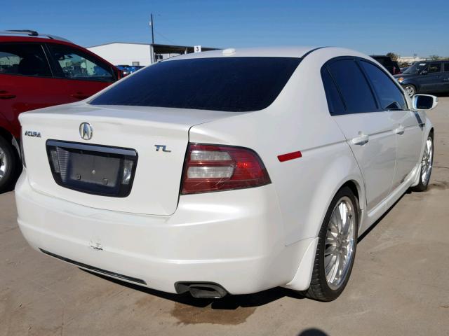 19UUA66237A018783 - 2007 ACURA TL WHITE photo 4