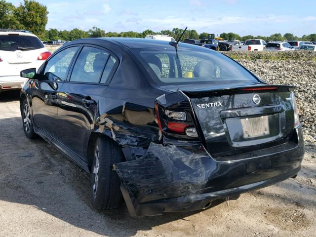 3N1AB6AP8CL751029 - 2012 NISSAN SENTRA 2.0 BLACK photo 3