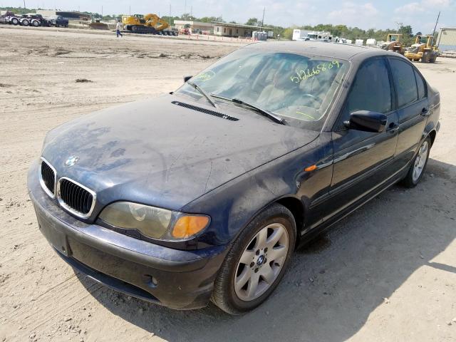 WBAEV33412KL69753 - 2002 BMW 325 I BLUE photo 2