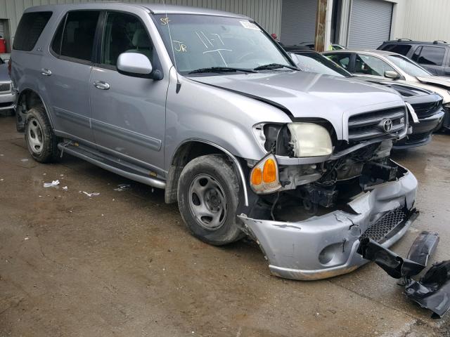 5TDZT34A62S098017 - 2002 TOYOTA SEQUOIA SR SILVER photo 1