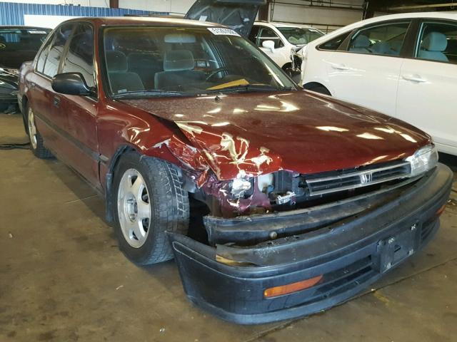 1HGCB7541NA137141 - 1992 HONDA ACCORD DX MAROON photo 1