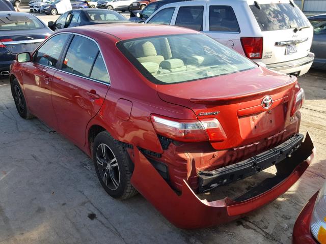 4T1BE46K67U029978 - 2007 TOYOTA CAMRY NEW RED photo 3