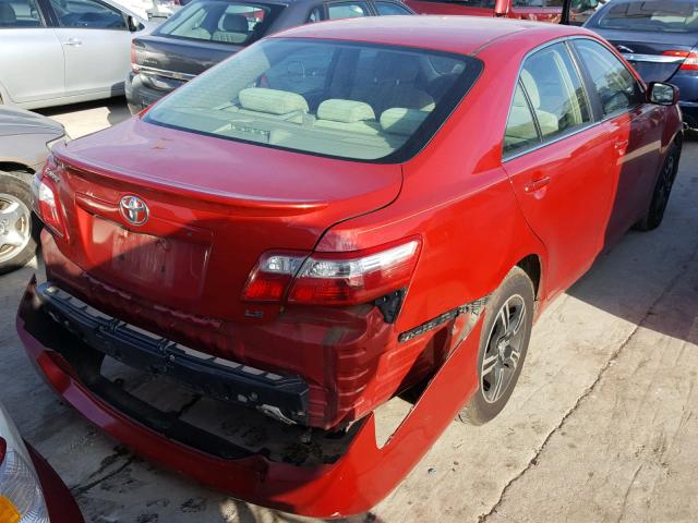 4T1BE46K67U029978 - 2007 TOYOTA CAMRY NEW RED photo 4