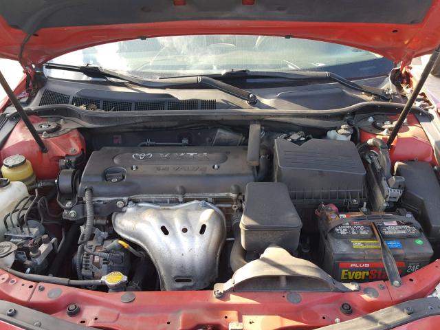 4T1BE46K67U029978 - 2007 TOYOTA CAMRY NEW RED photo 7