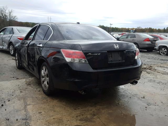 5KBCP3F88AB006978 - 2010 HONDA ACCORD EXL BLACK photo 3