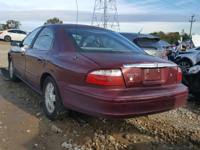 1MEFM50285A605171 - 2005 MERCURY SABLE GS BURGUNDY photo 3