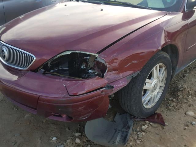 1MEFM50285A605171 - 2005 MERCURY SABLE GS BURGUNDY photo 9