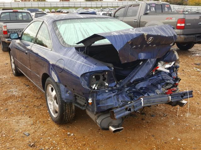 19UYA42423A013825 - 2003 ACURA 3.2CL BLUE photo 3