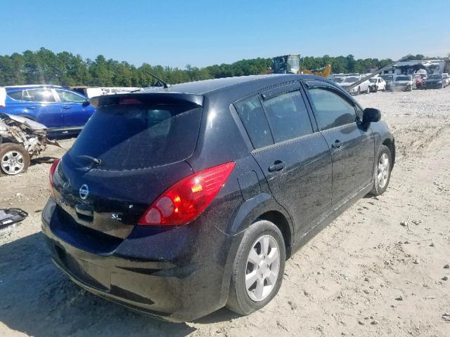 3N1BC1CP8BL444282 - 2011 NISSAN VERSA S BLACK photo 4