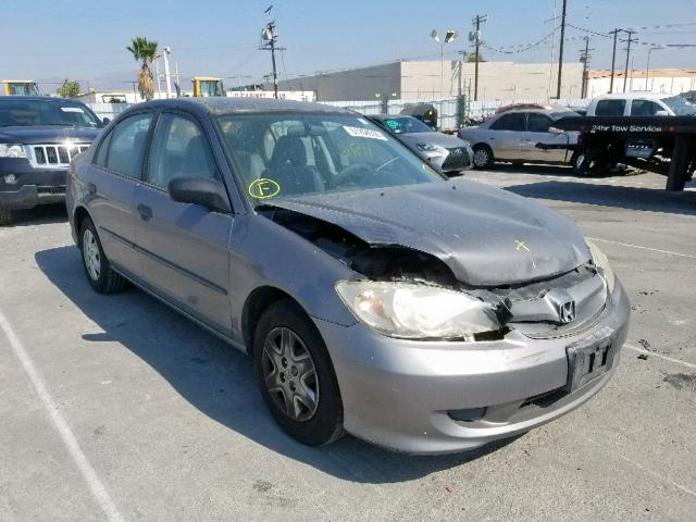 1HGES16395L016647 - 2005 HONDA CIVIC DX V CHARCOAL photo 1