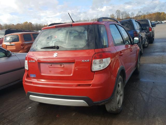 JS2YB413275108409 - 2007 SUZUKI SX4 RED photo 4