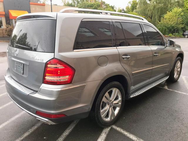 4JGBF7BE3CA763732 - 2012 MERCEDES-BENZ GL 450 4MA SILVER photo 3