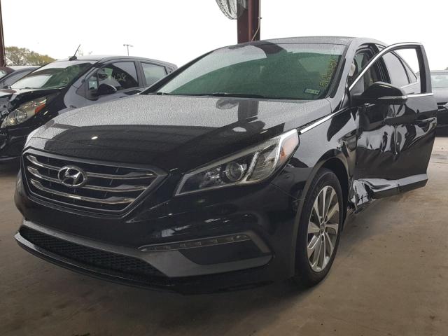 5NPE34AF1HH506653 - 2017 HYUNDAI SONATA SPO BLACK photo 2