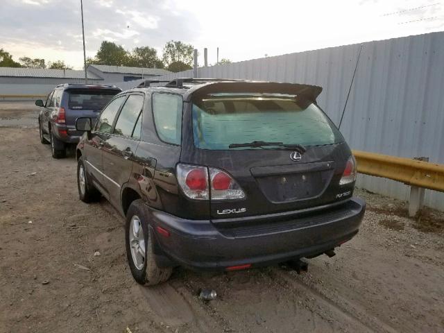 JTJHF10U830316399 - 2003 LEXUS RX 300 BLACK photo 3