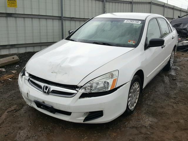 1HGCM56197A127768 - 2007 HONDA ACCORD VAL WHITE photo 2