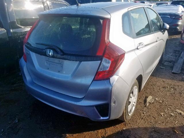 JHMGK5H57HS023909 - 2017 HONDA FIT LX SILVER photo 4