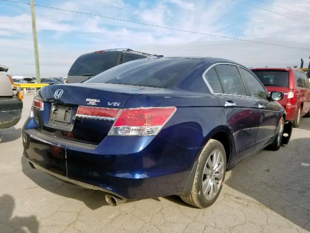 1HGCP3F8XCA024765 - 2012 HONDA ACCORD EXL BLUE photo 4