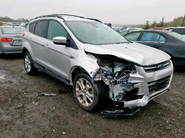 1FMCU9HX3DUB76669 - 2013 FORD ESCAPE SEL SILVER photo 1