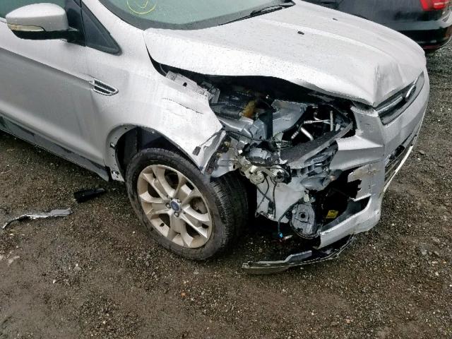 1FMCU9HX3DUB76669 - 2013 FORD ESCAPE SEL SILVER photo 9