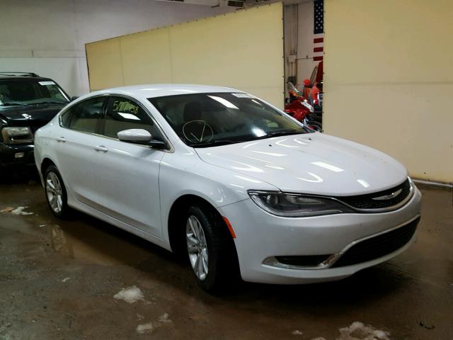 1C3CCCAB9FN641332 - 2015 CHRYSLER 200 LIMITE WHITE photo 1