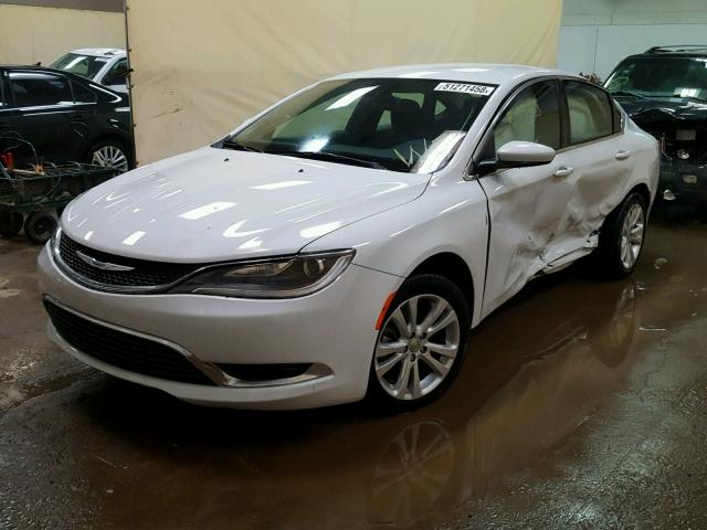 1C3CCCAB9FN641332 - 2015 CHRYSLER 200 LIMITE WHITE photo 2