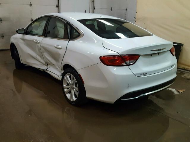 1C3CCCAB9FN641332 - 2015 CHRYSLER 200 LIMITE WHITE photo 3