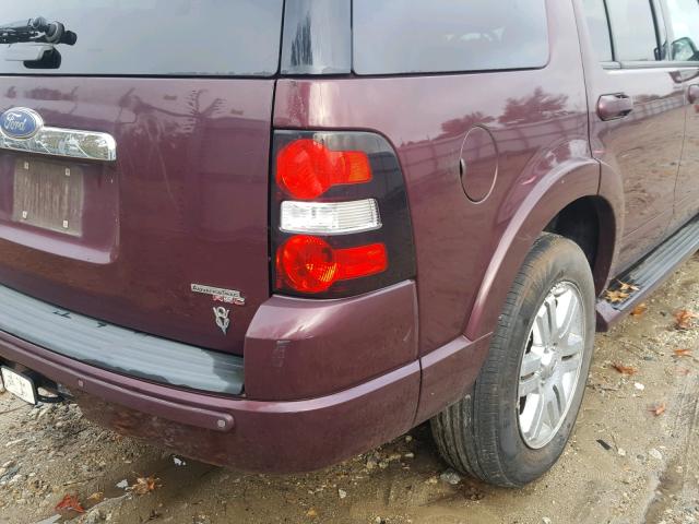 1FMEU65846UA97891 - 2006 FORD EXPLORER L MAROON photo 9