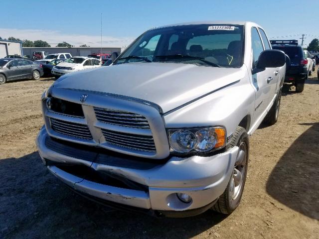 1D7HA18D34S673328 - 2004 DODGE RAM 1500 S SILVER photo 2