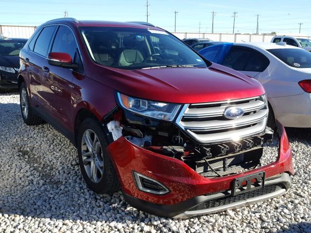 2FMPK3K85HBB68218 - 2017 FORD EDGE TITAN RED photo 1