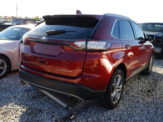 2FMPK3K85HBB68218 - 2017 FORD EDGE TITAN RED photo 4