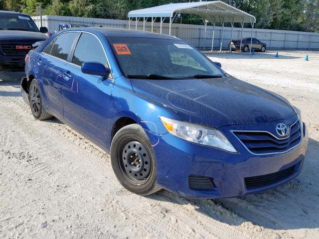 4T1BF3EKXBU705446 - 2011 TOYOTA CAMRY BASE BLUE photo 1