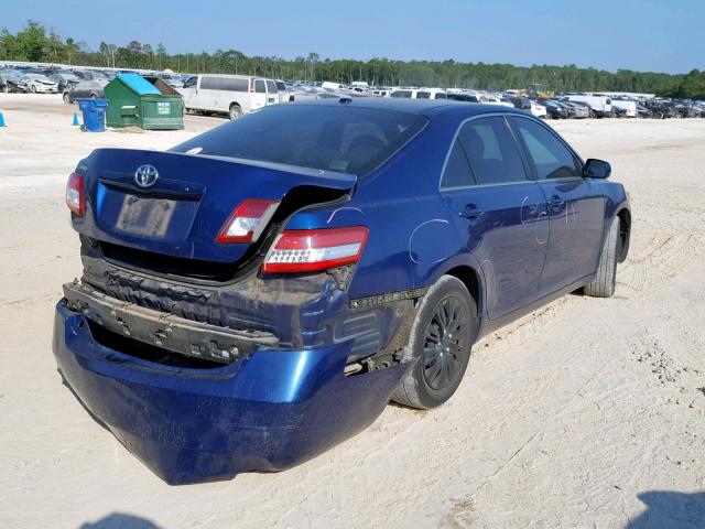 4T1BF3EKXBU705446 - 2011 TOYOTA CAMRY BASE BLUE photo 4