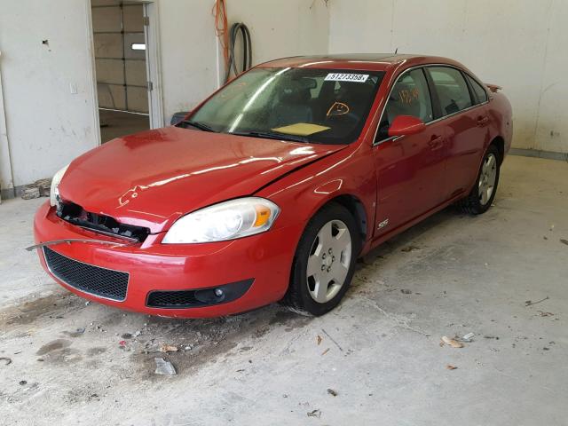 2G1WD58C179144434 - 2007 CHEVROLET IMPALA SUP Қызыл фото 2