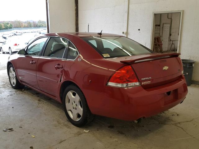 2G1WD58C179144434 - 2007 CHEVROLET IMPALA SUP Қызыл фото 3
