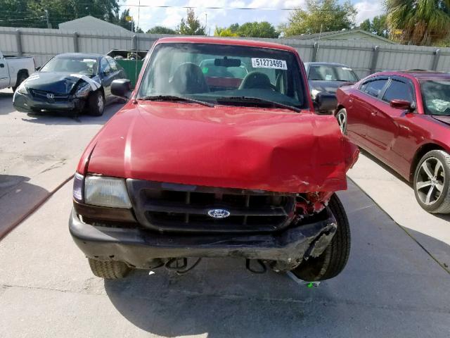 1FTYR10V5YPA89030 - 2000 FORD RANGER RED photo 7