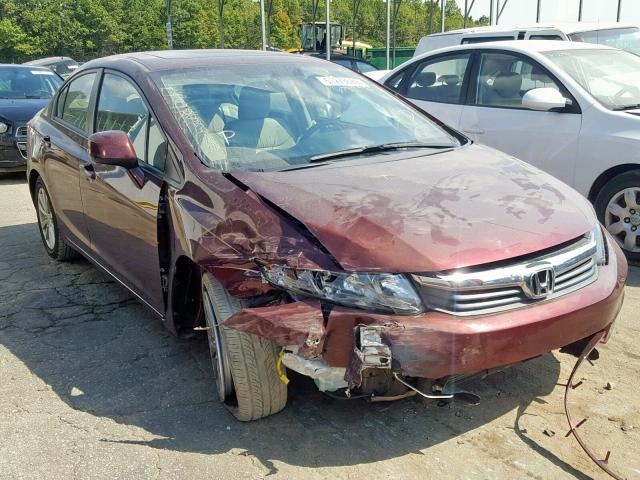 19XFB2F96CE047275 - 2012 HONDA CIVIC EXL 红色 照片 1