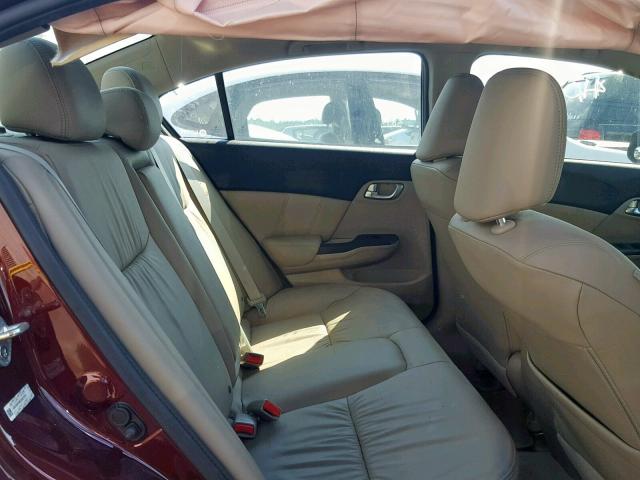 19XFB2F96CE047275 - 2012 HONDA CIVIC EXL 红色 照片 6