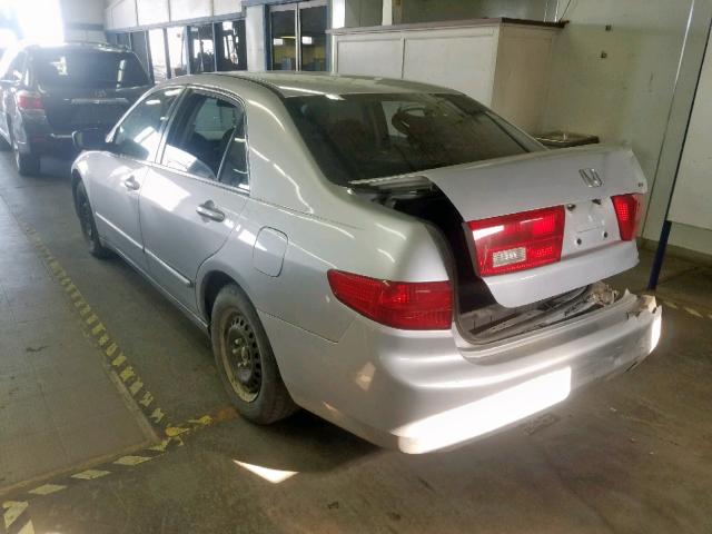 1HGCM56415A124516 - 2005 HONDA ACCORD LX SILVER photo 3