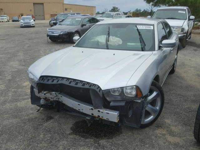 2C3CDXHGXCH253438 - 2012 DODGE CHARGER SX SILVER photo 2