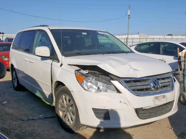 2C4RVABG5CR321633 - 2012 VOLKSWAGEN ROUTAN SE WHITE photo 1