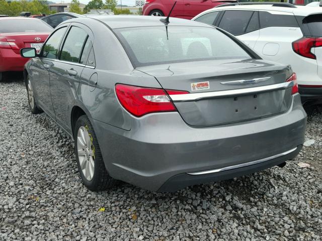 1C3CCBBB6CN289427 - 2012 CHRYSLER 200 TOURIN GRAY photo 3