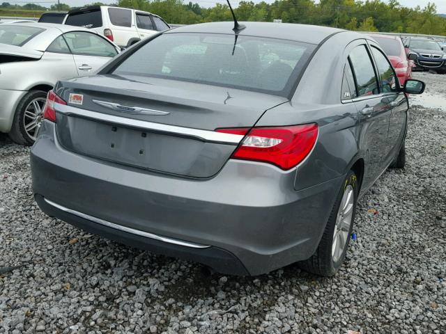 1C3CCBBB6CN289427 - 2012 CHRYSLER 200 TOURIN GRAY photo 4