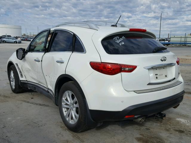 JN8AS1MW6AM856730 - 2010 INFINITI FX35 WHITE photo 3