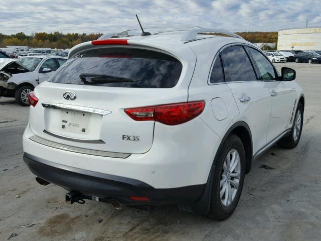 JN8AS1MW6AM856730 - 2010 INFINITI FX35 WHITE photo 4