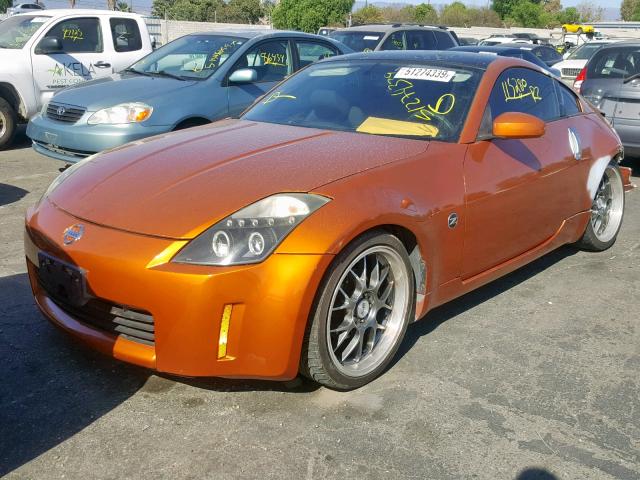 JN1AZ34E83T008287 - 2003 NISSAN 350Z COUPE ORANGE photo 2