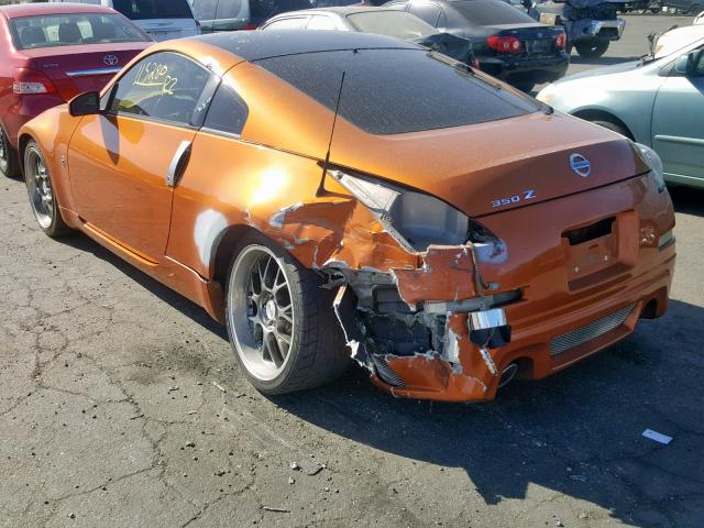 JN1AZ34E83T008287 - 2003 NISSAN 350Z COUPE ORANGE photo 3