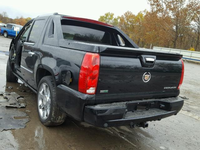 3GYT4NEFXBG104077 - 2011 CADILLAC ESCALADE E BLACK photo 3