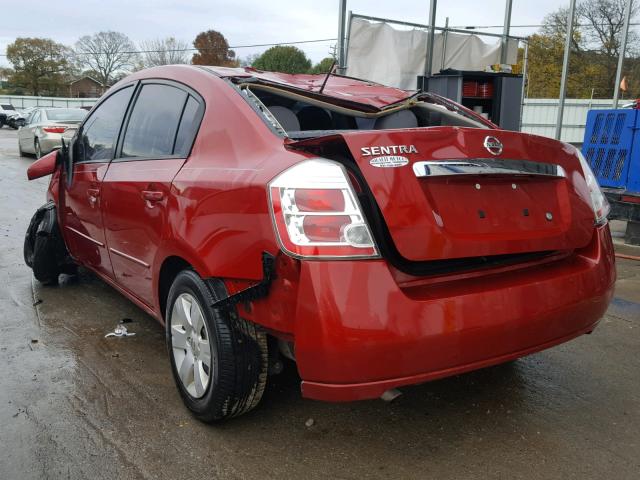 3N1AB6AP5CL746306 - 2012 NISSAN SENTRA 2.0 MAROON photo 3