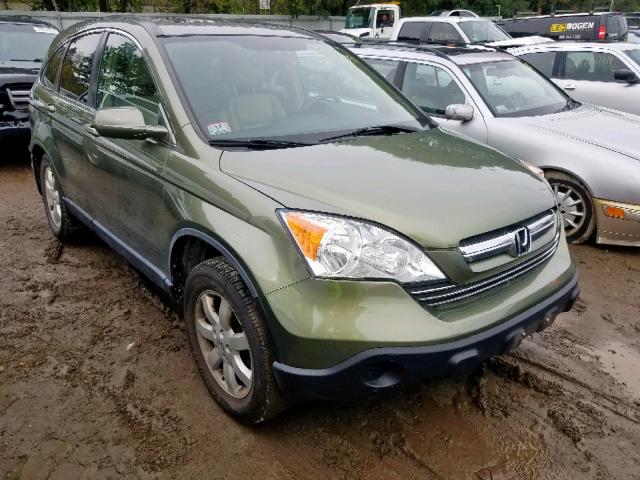 JHLRE48767C041519 - 2007 HONDA CR-V EXL GREEN photo 1